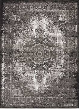 Nourison Aria Grey Rectangle 5x7 ft Polypropylene Carpet 96216