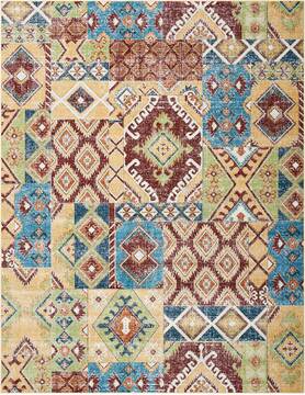 Nourison Aria Multicolor Rectangle 8x10 ft Polypropylene Carpet 96226