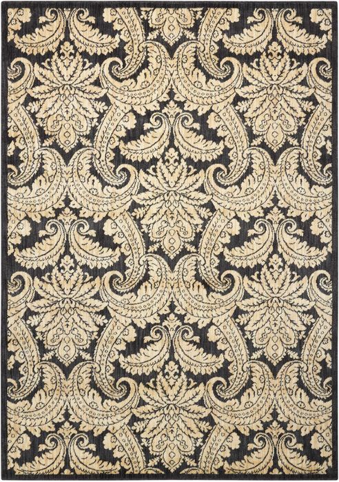 Nourison ARISTO Black 93 X 129 Area Rug 99446240750 805-96246 Image 0