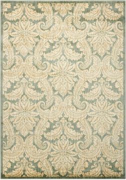 Nourison ARISTO Green Rectangle 9x13 ft polyester Carpet 96251