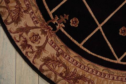 Nourison Ashton House Black Round 56 X 56 Area Rug 805-96283 Image 1