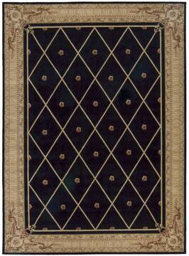 Nourison Ashton House Black Rectangle 10x13 ft Wool Carpet 96287