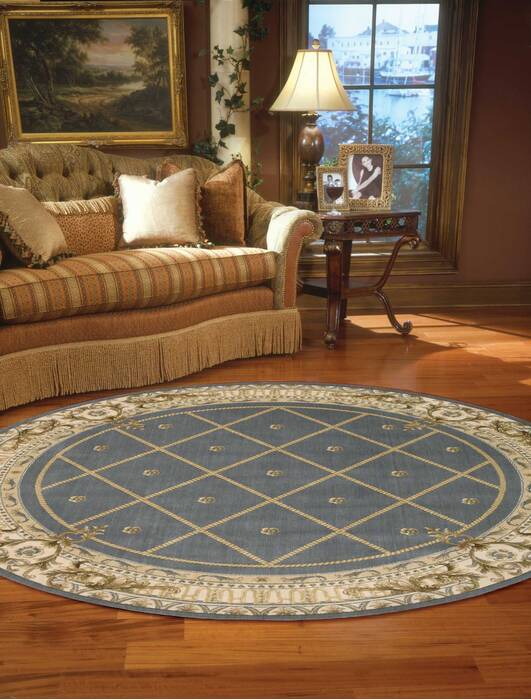 Nourison Ashton House Blue Round 56 X 56 Area Rug 805-96292 Image 2