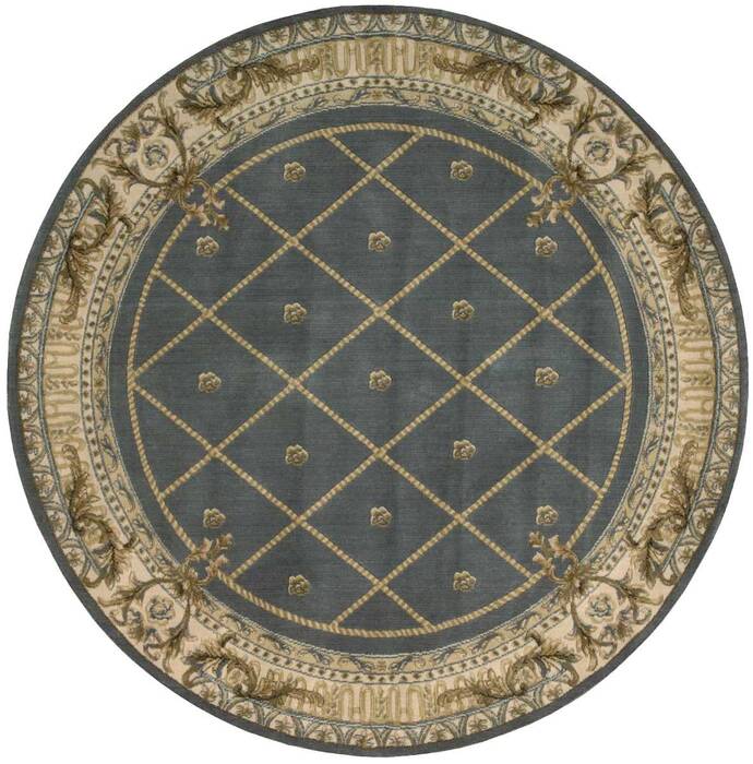 Nourison Ashton House Blue Round 56 X 56 Area Rug 805-96292 Image 0
