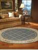 Nourison Ashton House Blue Round 56 X 56 Area Rug 805-96292 Thumb 2