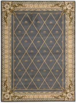 Nourison Ashton House Blue Rectangle 5x8 ft Wool Carpet 96293