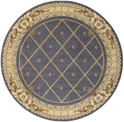 Nourison Ashton House Blue Round 75 X 75 Area Rug 805-96294 Image 0