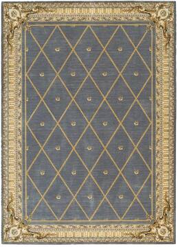 Nourison Ashton House Blue Rectangle 10x13 ft Wool Carpet 96296