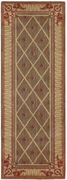 Nourison Ashton House Brown Runner 6 ft and Smaller Wool Carpet 96298