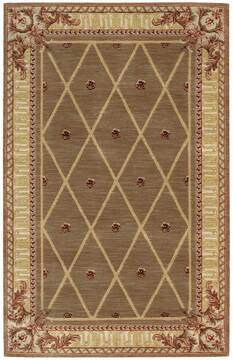 Nourison Ashton House Brown Rectangle 4x6 ft Wool Carpet 96300
