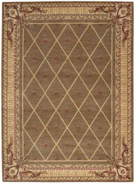 Nourison Ashton House Brown Rectangle 5x8 ft Wool Carpet 96302