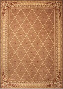 Nourison Ashton House Brown Rectangle 8x11 ft Wool Carpet 96304