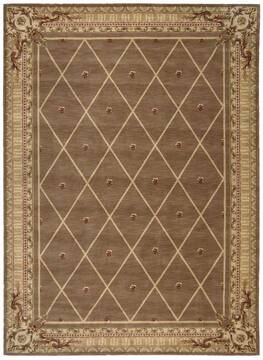 Nourison Ashton House Brown Rectangle 10x13 ft Wool Carpet 96305