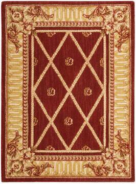 Nourison Ashton House Red Rectangle 2x3 ft Wool Carpet 96315