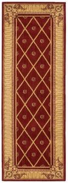 Nourison Ashton House Red Runner 6 ft and Smaller Wool Carpet 96316