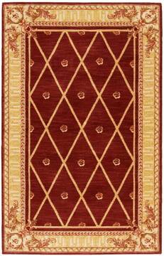 Nourison Ashton House Red Rectangle 4x6 ft Wool Carpet 96318