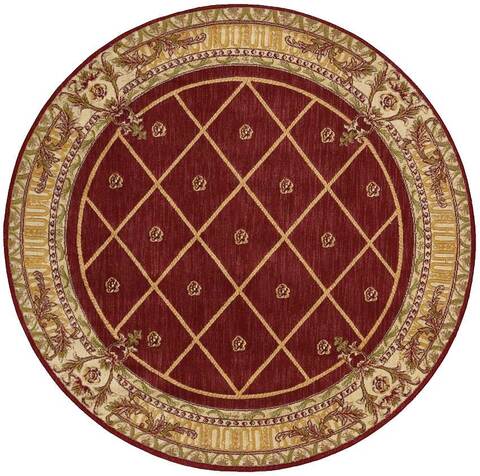 Nourison Ashton House Red Round 56 X 56 Area Rug 805-96319 Image 0