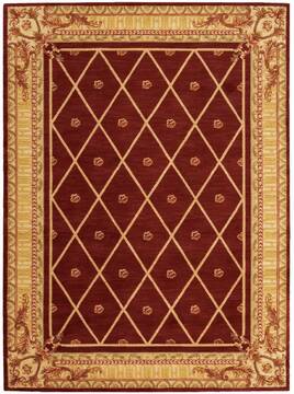 Nourison Ashton House Red Rectangle 5x8 ft Wool Carpet 96320