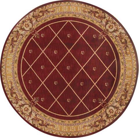 Nourison Ashton House Red Round 75 X 75 Area Rug 805-96321 Image 0