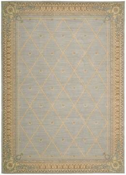 Nourison Ashton House Blue Rectangle 10x13 ft Wool Carpet 96332