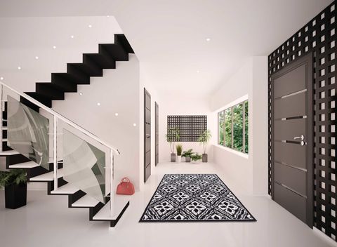 Nourison ATASH Black Runner 22 X 73 Area Rug 99446266804 805-96333 Image 1