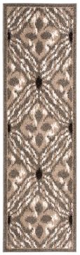 Nourison ATASH Grey Runner 6 to 9 ft polypropylene Carpet 96341