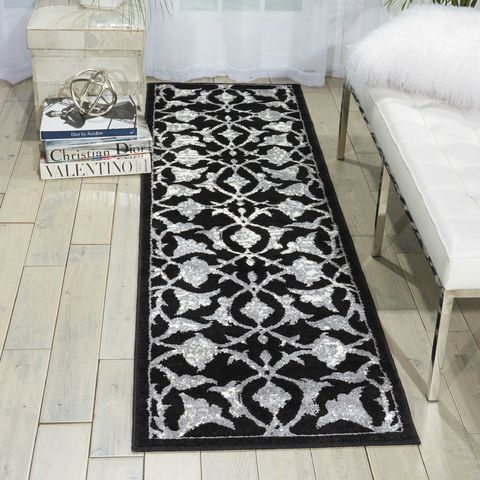 Nourison ATASH Black 311 X 510 Area Rug 99446267023 805-96346 Image 1