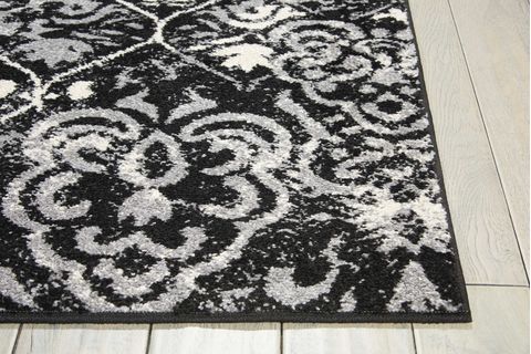 Nourison ATASH Black Runner 22 X 73 Area Rug 99446267207 805-96355 Image 2