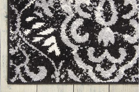 Nourison ATASH Black Runner 22 X 73 Area Rug 99446267207 805-96355 Image 3