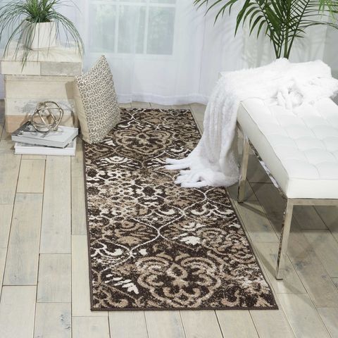 Nourison ATASH Brown Runner 22 X 73 Area Rug 99446267252 805-96359 Image 1