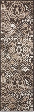 Nourison ATASH Brown Runner 2'2" X 7'3" Area Rug 99446267252 805-96359