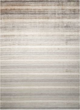 Nourison AURA Grey Rectangle 4x6 ft lucxelle Carpet 96371