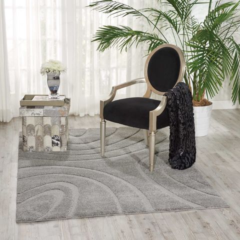 Nourison AUSTIN Grey 50 X 70 Area Rug 99446335586 805-96397 Image 1