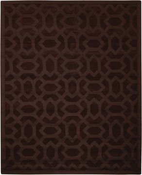Nourison BARCELONA Brown Rectangle 5x7 ft Wool Carpet 96437