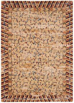 Nourison Dynasty Beige Rectangle 6x9 ft Wool Carpet 96489