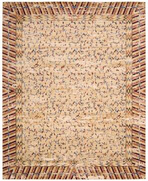 Nourison Dynasty Beige Rectangle 8x10 ft Wool Carpet 96490