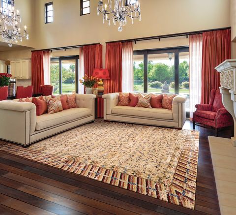 Barclay Butera BBL16 DYNASTY Yellow 99 X 130 Area Rug 99446275042 805-96492 Image 1