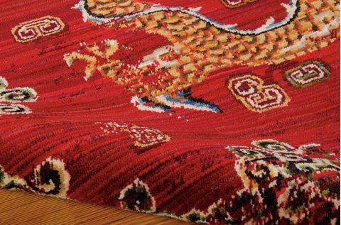 Barclay Butera BBL16 DYNASTY Red 99 X 130 Area Rug 99446275257 805-96508 Image 5