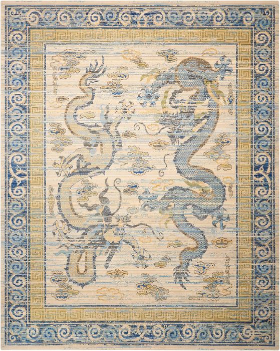 Barclay Butera BBL16 DYNASTY Beige 99 X 128 Area Rug 99446368898 805-96520 Image 0