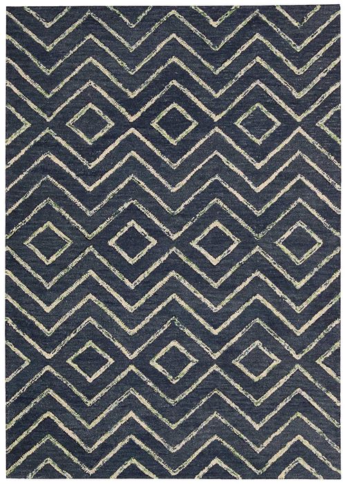 Barclay Butera BBL17 INTERMIX Blue 36 X 56 Area Rug 99446290632 805-96554 Image 0