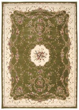 Nourison Bordeaux Green Rectangle 10x13 ft Polypropylene Carpet 96685
