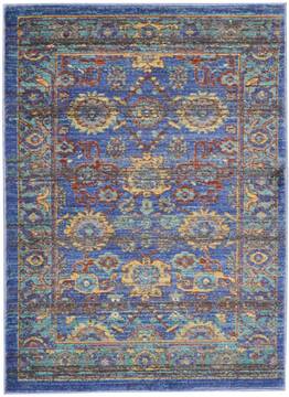 Nourison Cambria Blue Rectangle 2x3 ft Polyester Carpet 96751