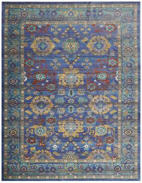 Nourison Cambria Blue Rectangle 8x10 ft Polyester Carpet 96754