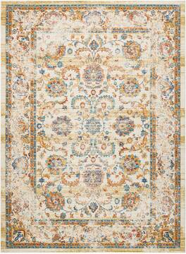 Nourison Cambria Beige Rectangle 5x7 ft Polyester Carpet 96768