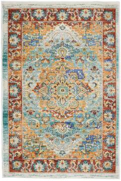 Nourison Cambria Multicolor Rectangle 2x3 ft Polyester Carpet 96771