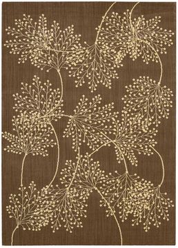 Nourison CAPRI Brown Rectangle 10x13 ft Wool Carpet 96825