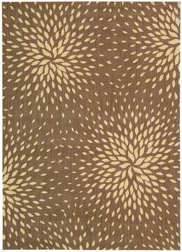 Nourison Capri Brown Rectangle 8x11 ft Wool Carpet 96859