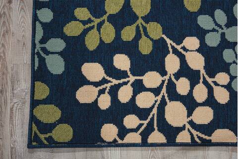 Nourison Caribbean Blue Runner 23 X 76 Area Rug 805-96869 Image 1