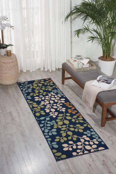 Nourison Caribbean Blue Runner 23 X 76 Area Rug 805-96869 Image 3