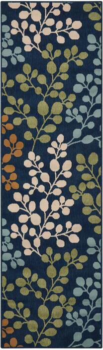 Nourison Caribbean Blue Runner 23 X 76 Area Rug 805-96869 Image 0